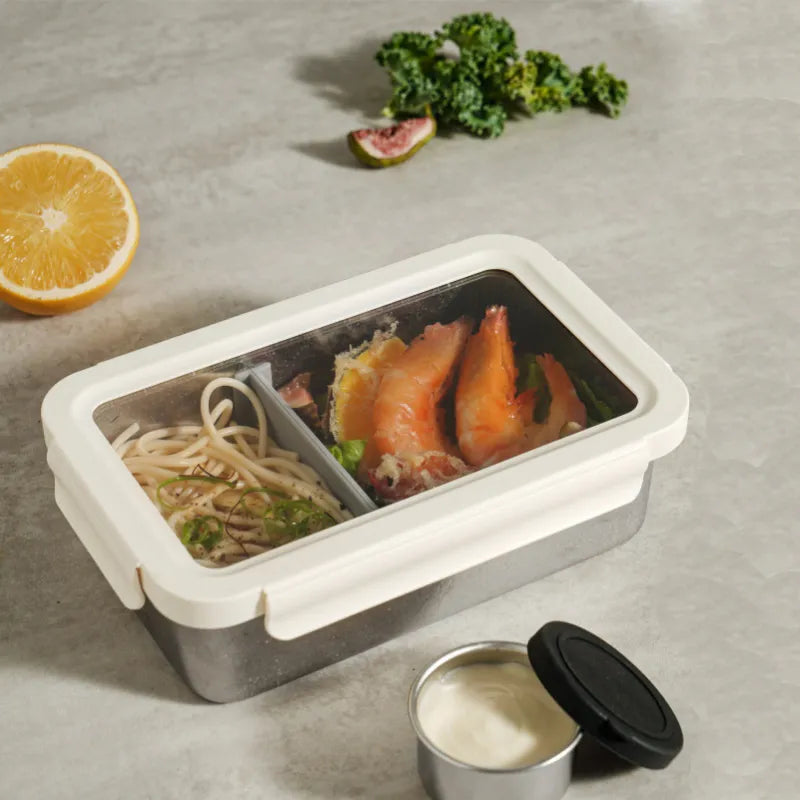 TitanPure Reintitan bread box with 4-fach Klickverschluss, sealing lid, holds 1000ml or 1250ml, made from 99.7% titanium.