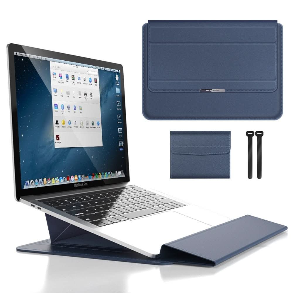 FlexiGuard waterproof laptop case with stand function and shock protection, designed by My Store for durable device safety.